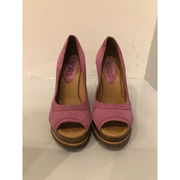 Stylish Kors Pink Wedge Heels - Picture 1 of 3
